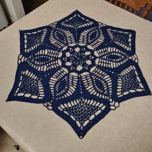 Homemade crochet doily